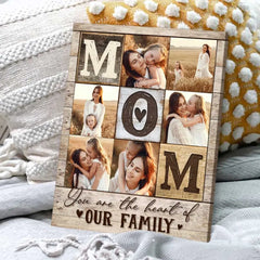 Mom Photo Collage Poster, Personalized Christmas Gift For Mom, Mom’s Birthday Photo Gift