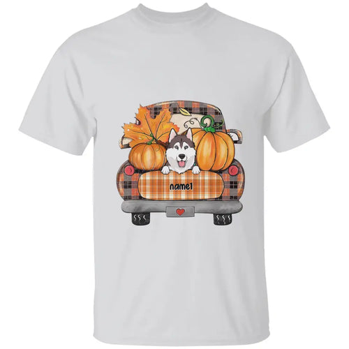 Personalized Cat Dog Mom Fall Season Truck  Clothing