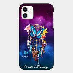 Butterfly Dreamcatcher Grandma's Blessings Nana Mommy Personalized Phone case