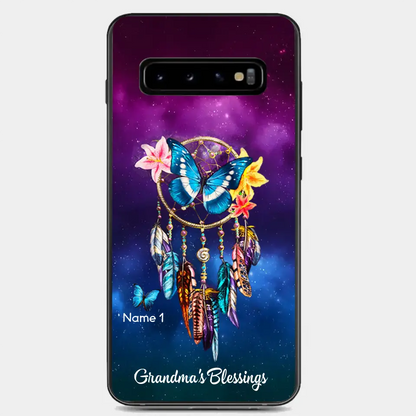 Butterfly Dreamcatcher Grandma's Blessings Nana Mommy Personalized Phone case