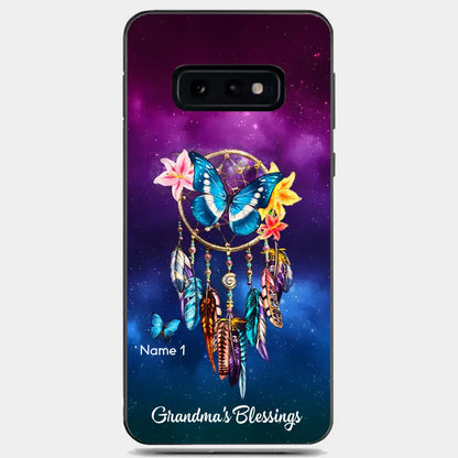 Butterfly Dreamcatcher Grandma's Blessings Nana Mommy Personalized Phone case