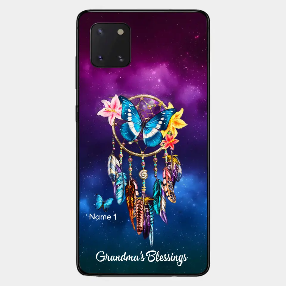 Butterfly Dreamcatcher Grandma's Blessings Nana Mommy Personalized Phone case