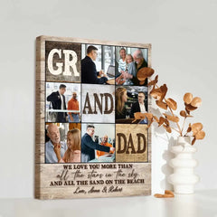 Custom Granddad Photo Collage Poster, Personalized Picture Gifts For Grandpa, Christmas Presents For Grandpa