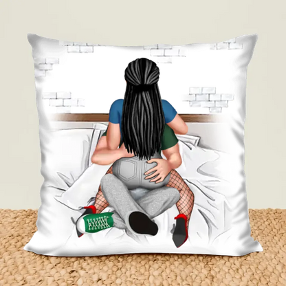 You Give Me A Boner - Personalized Throw Pillow - Gift For Him/Her - Personalized Throw Pillow For Couples