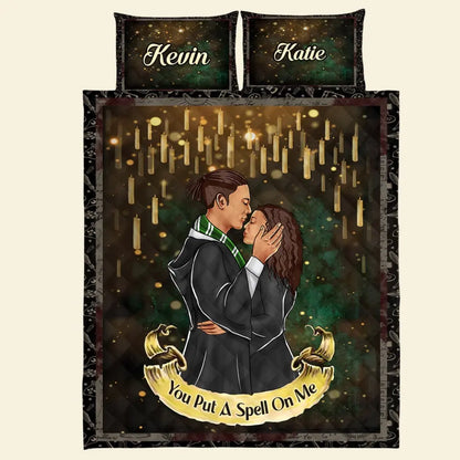 You Put A Spell One Me, Personalized Quilt Bed Set, Gifts For Him - Gifts For Her