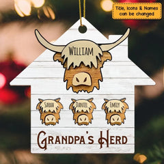 Gift For Papa Grandpa Herd Ornament