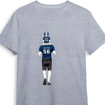 Personalized American football Dad & Kids Shirt - Hoodie - Sweatshirt