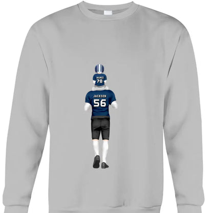 Personalized American football Dad & Kids Shirt - Hoodie - Sweatshirt