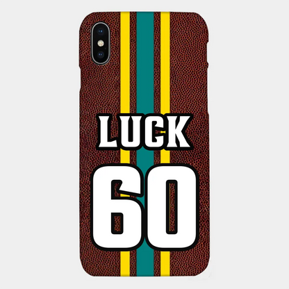 Personalized Football Phone Cases Custom Name And Number Player All Over Print Cases