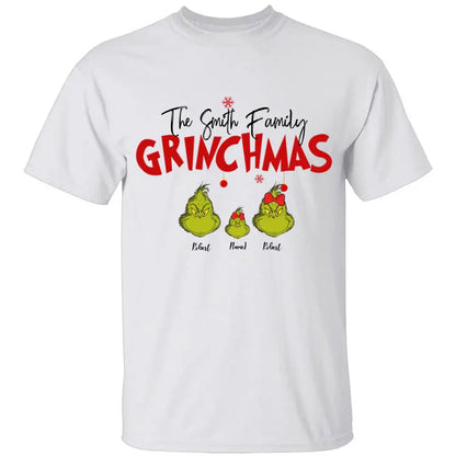 Gift For Family, Personalized Grinch Family Shirt - Hoodie - Sweatshirt, Family Xmas Shirt, Christmas Gift