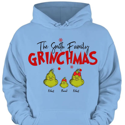 Gift For Family, Personalized Grinch Family Shirt - Hoodie - Sweatshirt, Family Xmas Shirt, Christmas Gift