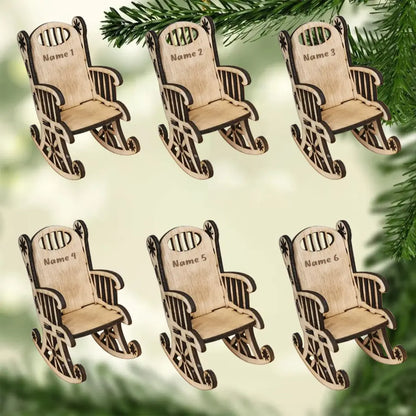 Christmas In Heaven With Chair - Personalized Custom Candle Holder