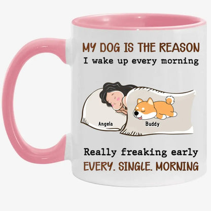 My Pet Is The Reason - Personalized Custom Coffee Mug