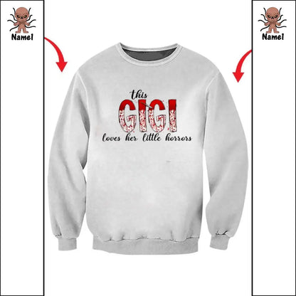 Gift For Family, Personalized 3D Shirt, Family Horror Kids Shirt, Halloween Gift