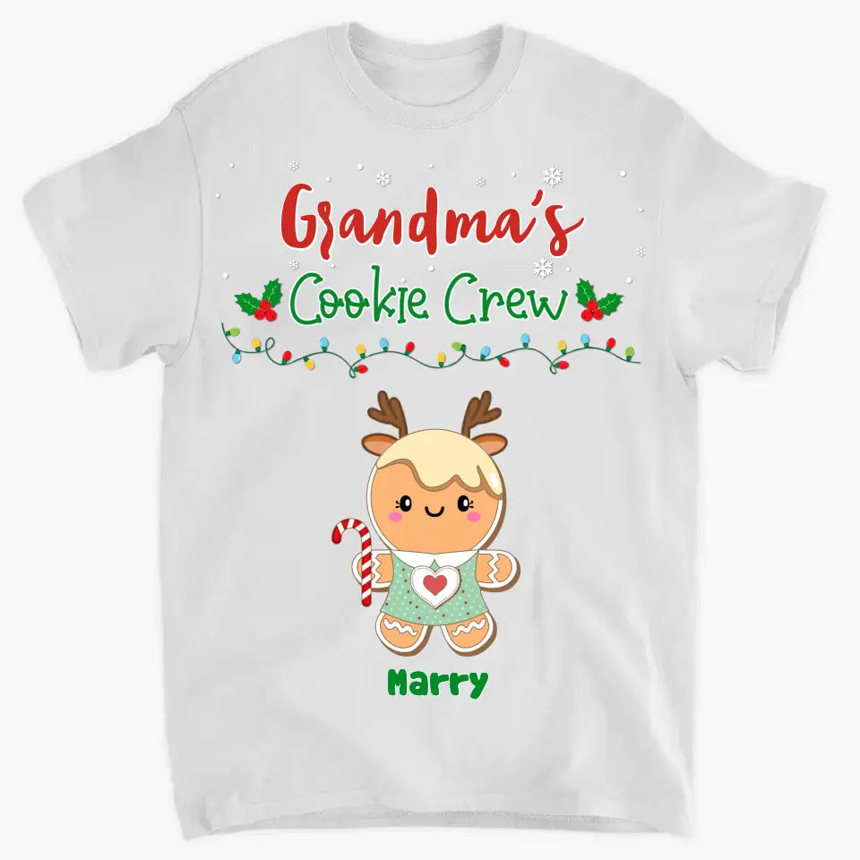 Grandma's Cookie Crew - Personalized Clothes - Christmas Gift for Grandma and Family
