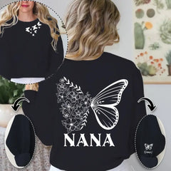 Personalized Grandma/Mom Kids Butterfly Sweatshirt