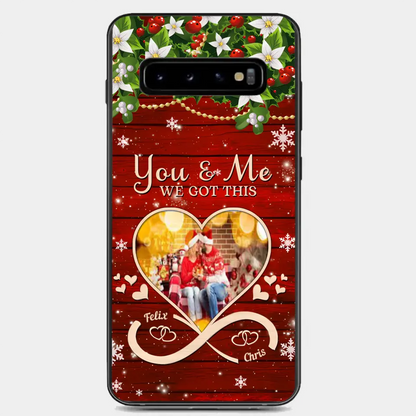 Upload Photo You & Me We Got This Christmas Couple Personalized Phone case