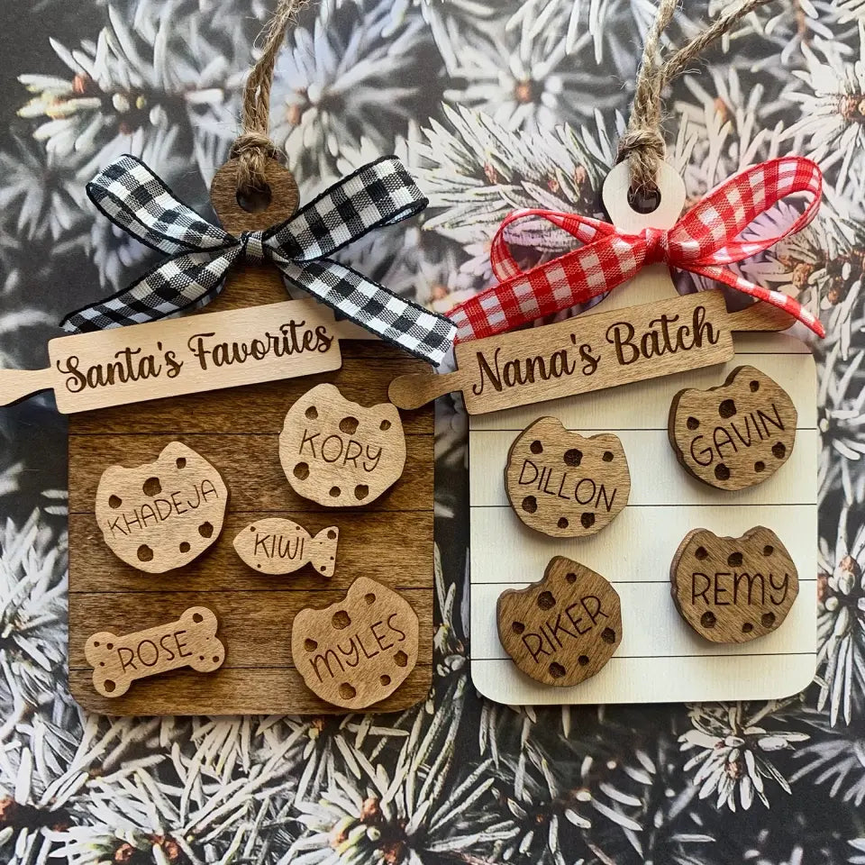 Cookie Board Ornament, Custom Cookie Ornament, Unique Christmas Ornament