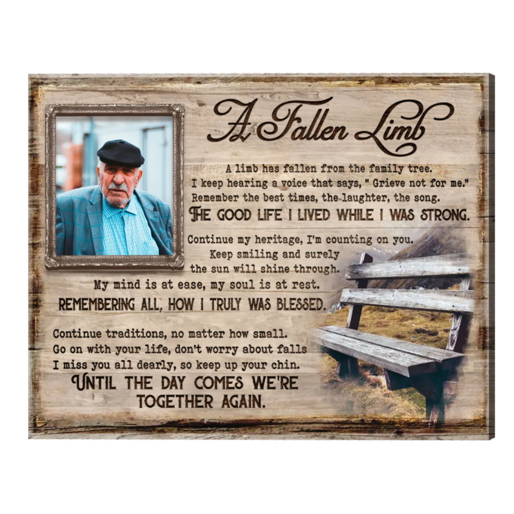 Personalized Sympathy Gifts, Memorial Picture Frame with Memorial Poems, In Memory of Posters