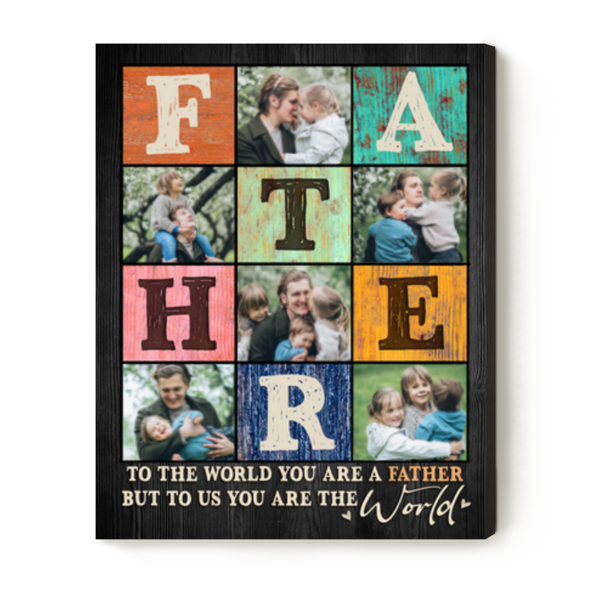 Father Custom Photo Posters, Father’s Day Photo Gifts, Custom Gift For Father