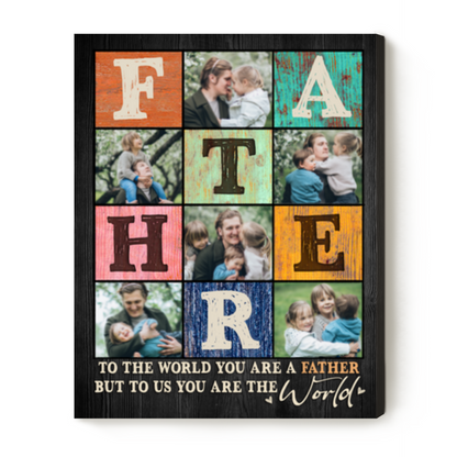Father Custom Photo Posters, Father’s Day Photo Gifts, Custom Gift For Father