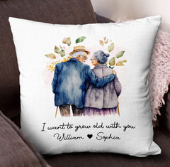 I want to grow old with you - Personalized Pillow