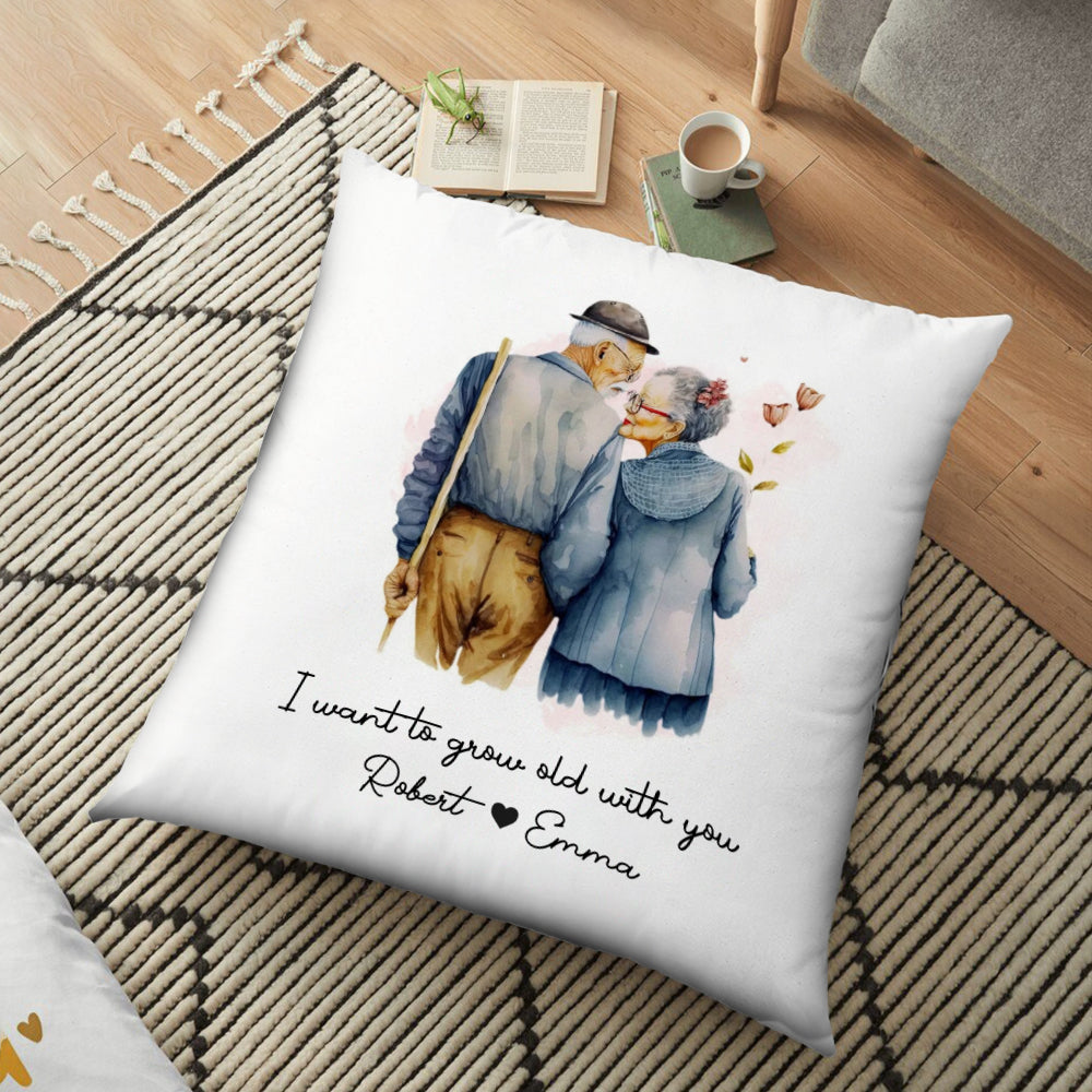 I want to grow old with you - Personalized Pillow