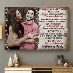 Custom Photo When We Get To The End Of Our Lives Husband Wife - Gift For Couple - Personalized Custom Poster