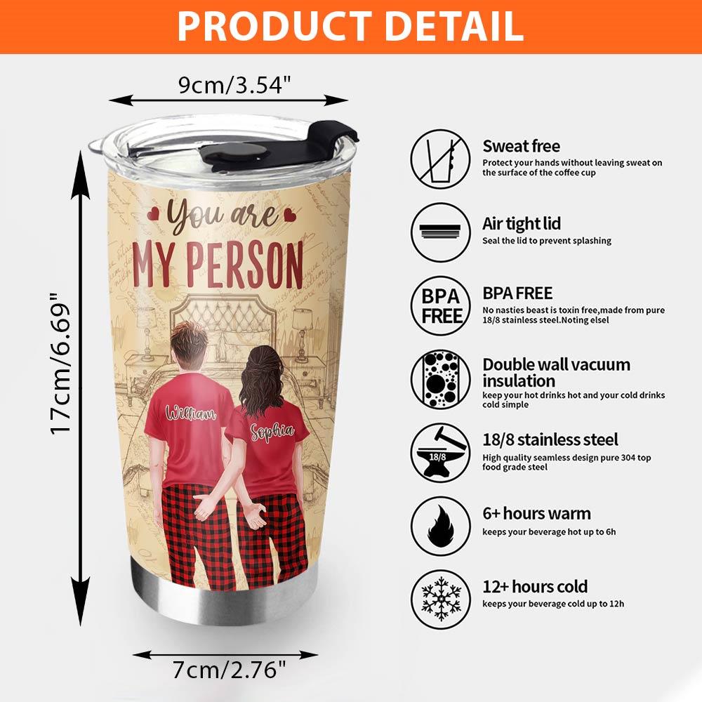 Tumbler For Girlfriend Boyfriend Couple Gift For Husband Wife - I Just Want To Touch Your Butt All The Time It's Nice - Anniversary Gift Valentines Day Tumbler For Couple