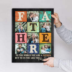 Father Custom Photo Posters, Father’s Day Photo Gifts, Custom Gift For Father