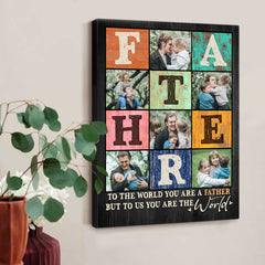 Father Custom Photo Posters, Father’s Day Photo Gifts, Custom Gift For Father